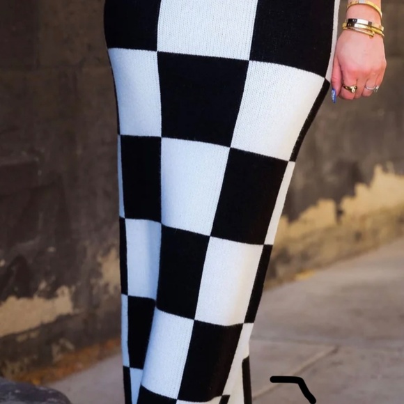 NWT Dressed in Lala Checkerboard Maxi Skirt - Picture 2 of 5